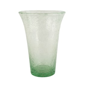 La Virrerie France Bubble Glass Trumpet Vase