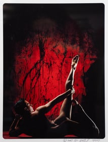 Signed Male Nude Color Photograph