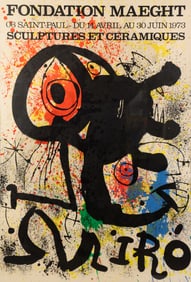 Joan Miro Fondation Maeght 'Sculptures...' Lithograph