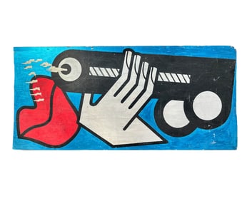 Mr. Paul Acrylic Enamel on Board Painting