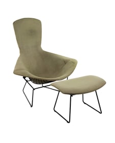 Bertoia for Knoll Bird Lounge Chair and Ottoman