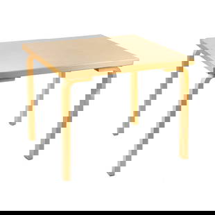 Alvar Aalto for Artec Mid Century Modern Table 81B: An Alvar Aalto for Artex mid century modern birch laminate coffee table or 'Table 81b'. Stamped on underside. SHIPPING Atlanta Auction Gallery will NOT ship this lot in-house. The buyer is responsible