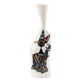Sesto Fiorentino Mid Century Modern Abstract Ceramic Vase