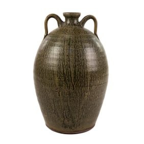 Michael A Crocker Alkaline Glaze Stoneware Pottery Jug