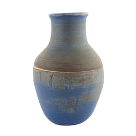 Diane Schapira Salt Glazed Ceramic Art Pottery Vase