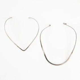 Pair of Sterling Silver Necklaces