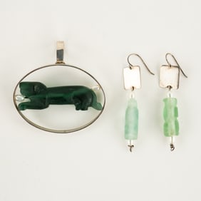 Set of Assorted Sterling and Stone Jewelry