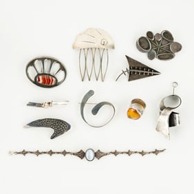 (10) Group of Assorted Sterling Silver Jewelry