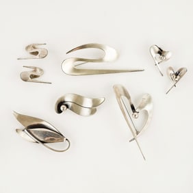 (6) Group of Assorted Orb Sterling Silver Jewelry