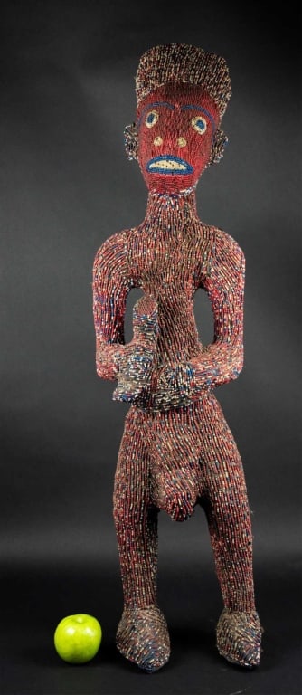 AFRICAN BEADED FERTILITY SCULPTURE (1 of 6)