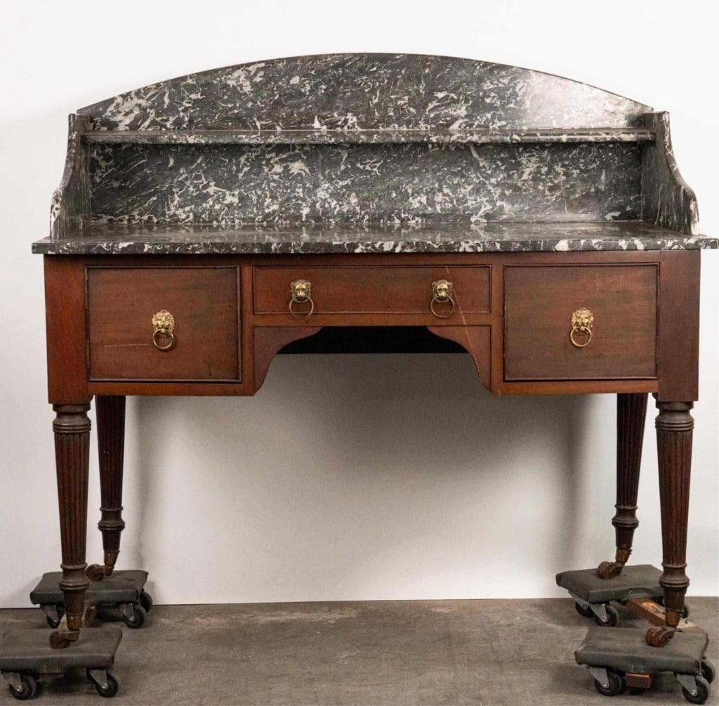 REGENCY MARBLE TOP WASH STAND (1 of 5)