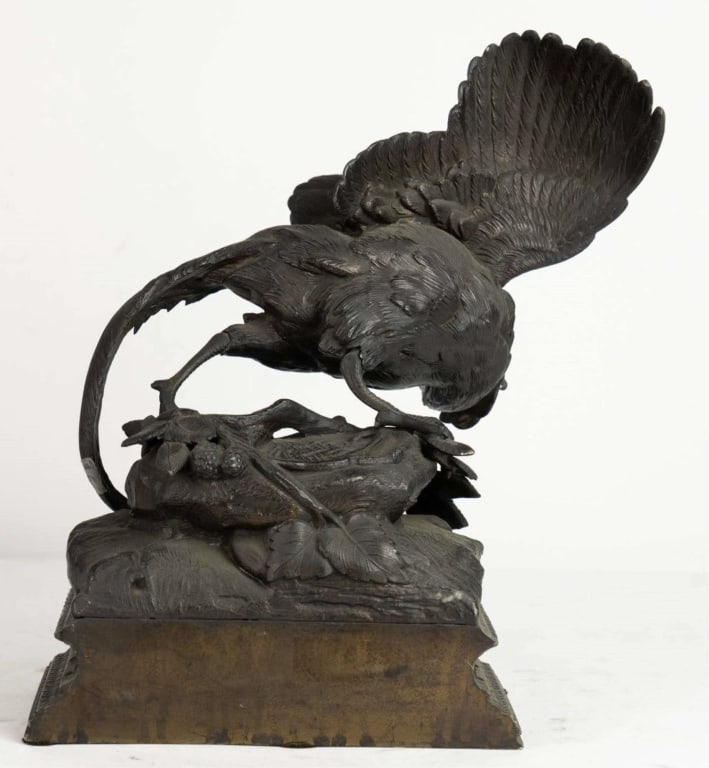 METAL PHEASANT, MANNER OF JULES MOIGNIEZ (1 of 5)