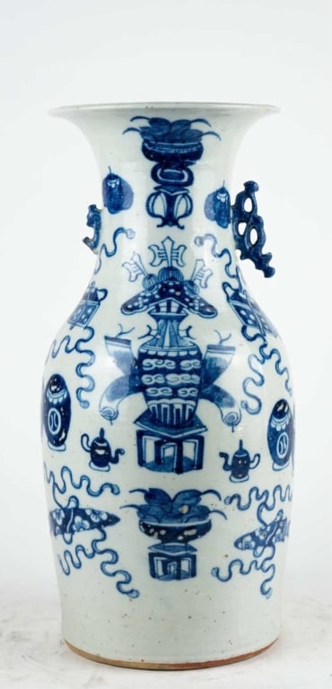 CHINESE 19TH C. LANDSCAPE VASE (1 of 6)