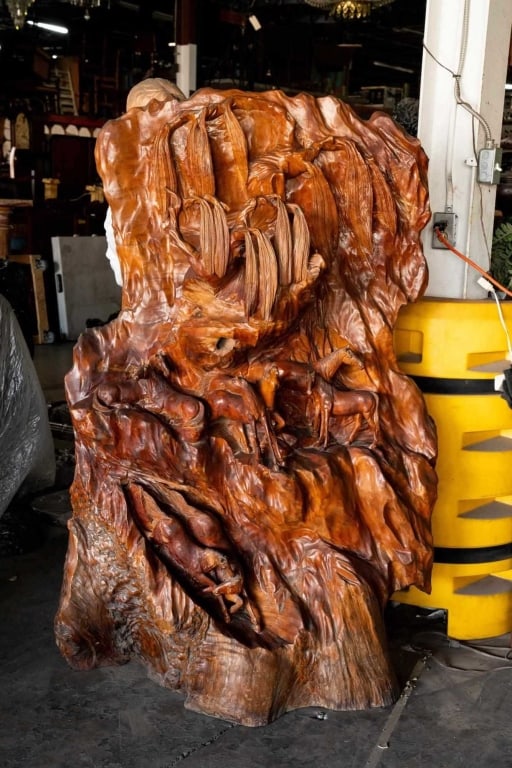 CHINESE MONUMENTAL 8-HORSE MOUNTAIN SCENE CARVING (1 of 5)