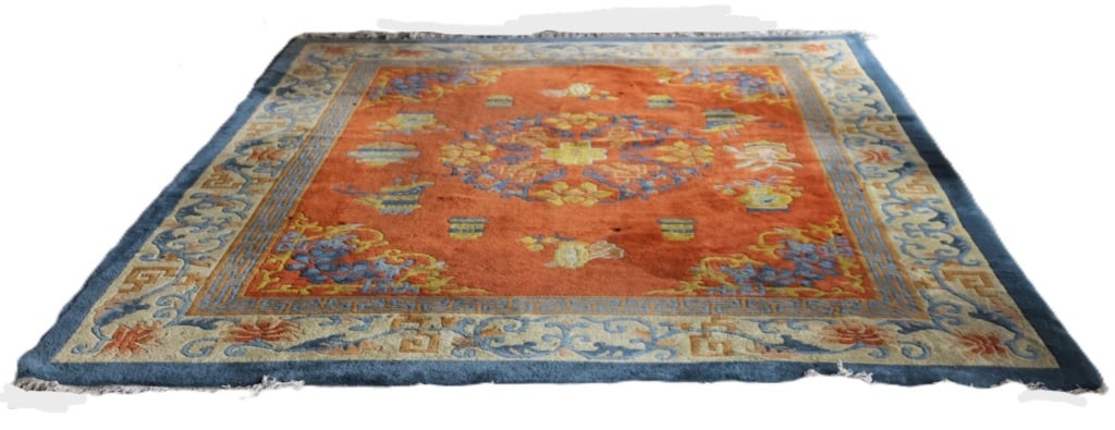 CHINESE TIBET VINTAGE SCULPTED ROOM SIZE CARPET (1 of 7)