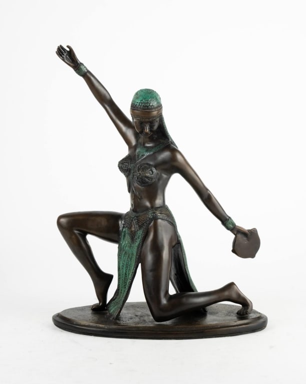 ART DECO BRONZE FIGURAL SCULPTURE (1 of 5)