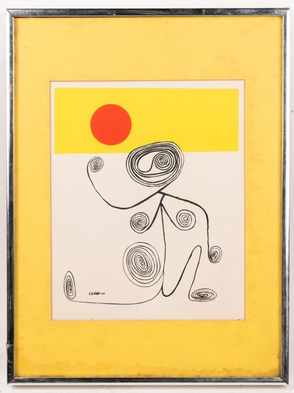 AFTER CALDER, WIRE MAN PRINT, FRAMED (1 of 7)