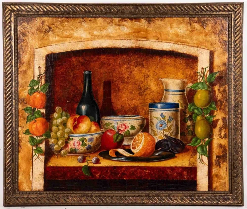 PAIR, ADELA VILDOSO, STILL LIFE, O/C: Oil on board. Signed to lr. Framed. Note: Each lot in this auction was stored in an active industrial warehouse. Accordingly, lots may exhibit dust and/or surface residue and may benefit from cleaning