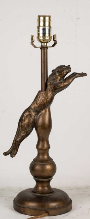 METAL LEAPING PANTHER DESK LAMP (1 of 5)