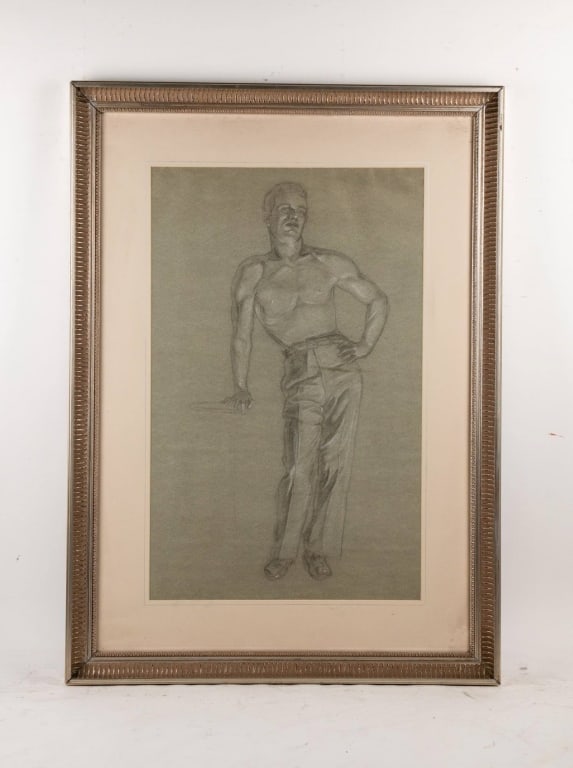 PENCIL STUDY OF A MAN, MANNER OF CADMUS (1 of 4)