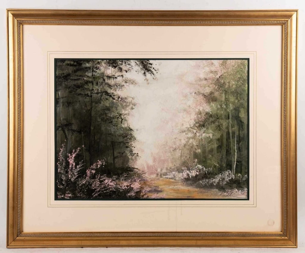 ABSTRACT LANDSCAPE SCENE O/C SIGNED (1 of 6)