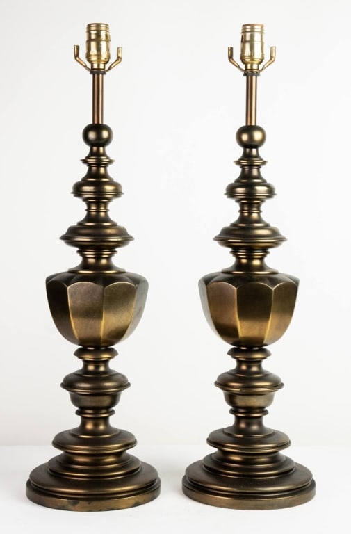 MID CENTURY BRASS TABLE LAMPS (1 of 5)