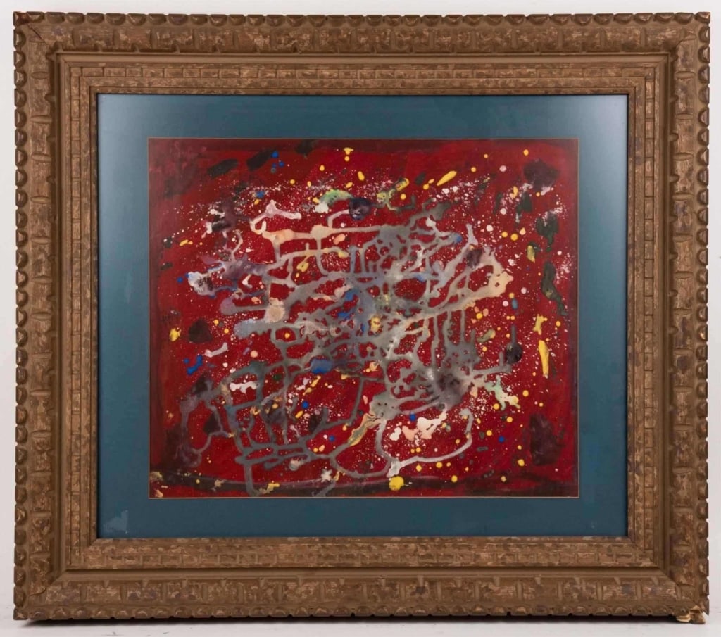 ABSTRACT EXPRESSIONIST DRIP PAINTING (1 of 6)