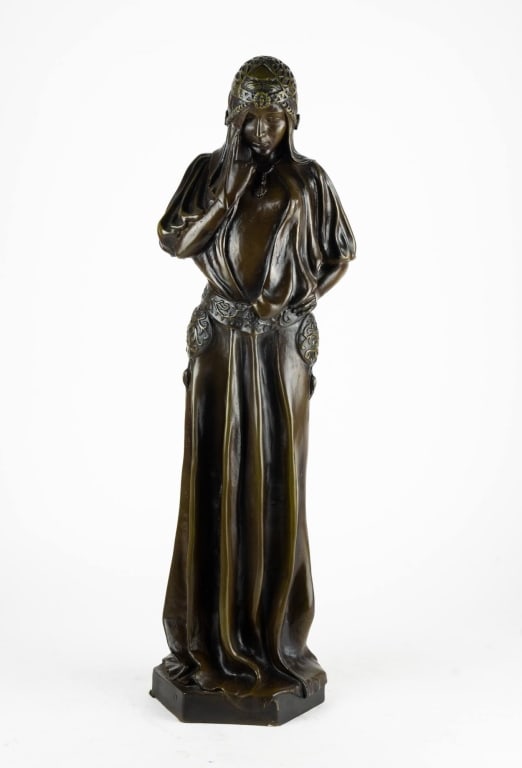 AFTER MARIUS MARS-VALLET ART DECO BRONZE SCULPTURE (1 of 5)