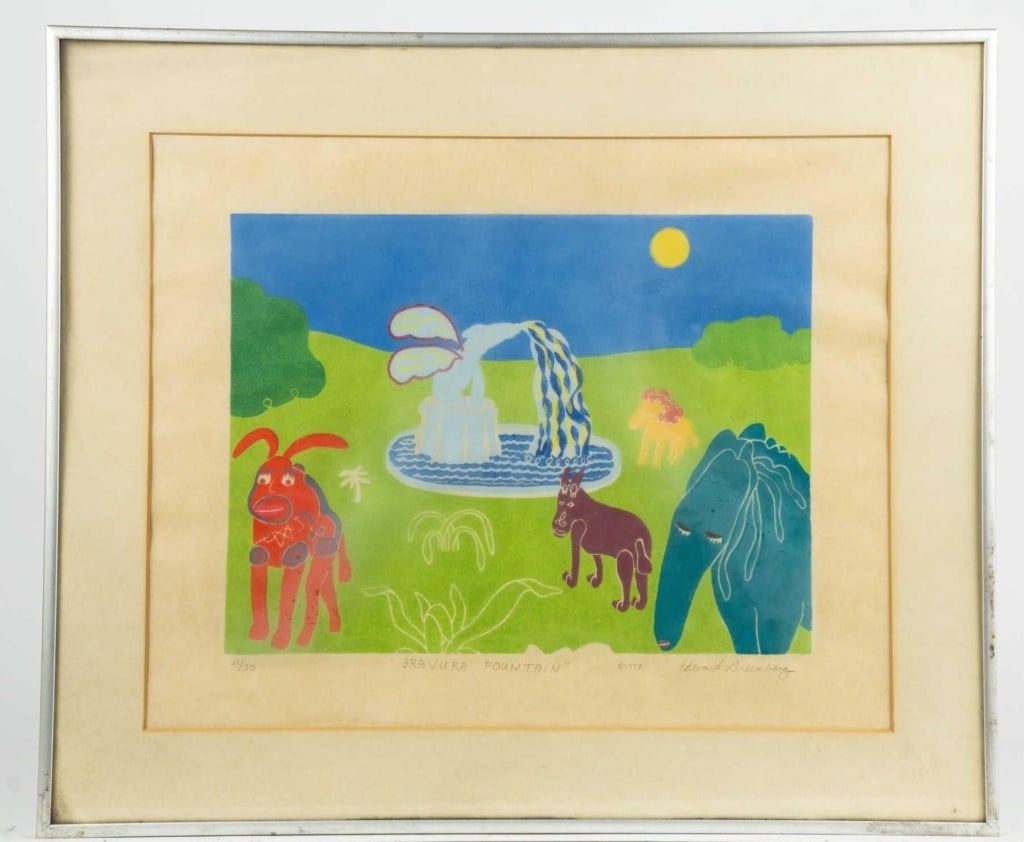 E. GREENBERG, 'BRAVURA FOUNTAIN', 21/30 (1 of 8)