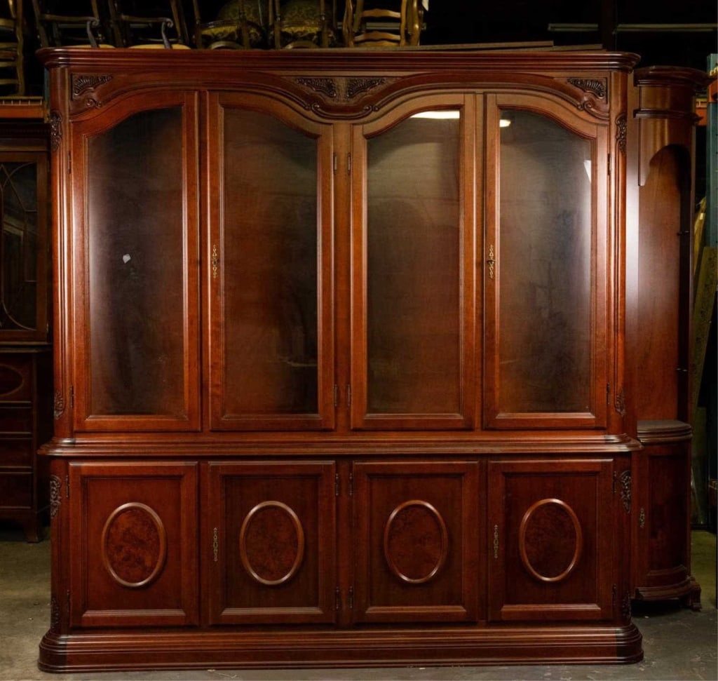 PALATIAL MAHOGANY CONTEMPORARY BREAKFRONT (1 of 10)