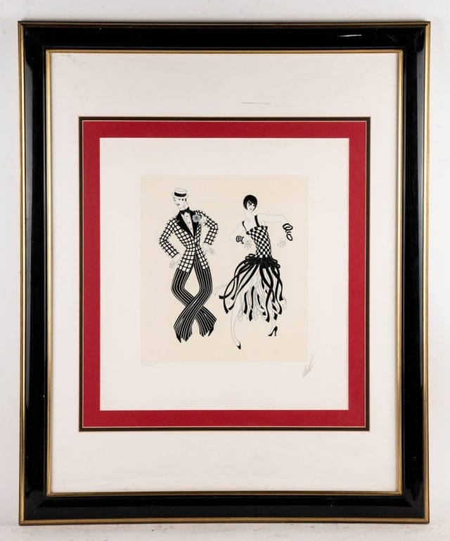 ERTE CHARLESTON COUPLE SIGNED AND NUMBERED SERIGRA (1 of 8)