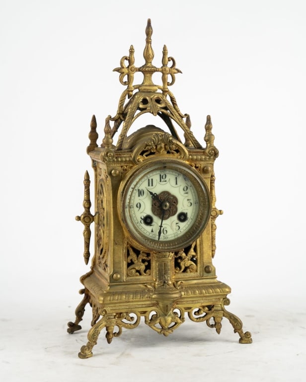FRENCH ANTIQUE MANTEL CLOCK (1 of 6)