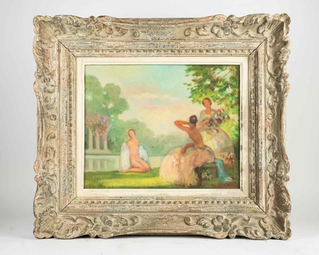 GREEK MYTHOLOGICAL PORTRAIT STUDY, OIL ON BOARD (1 of 6)