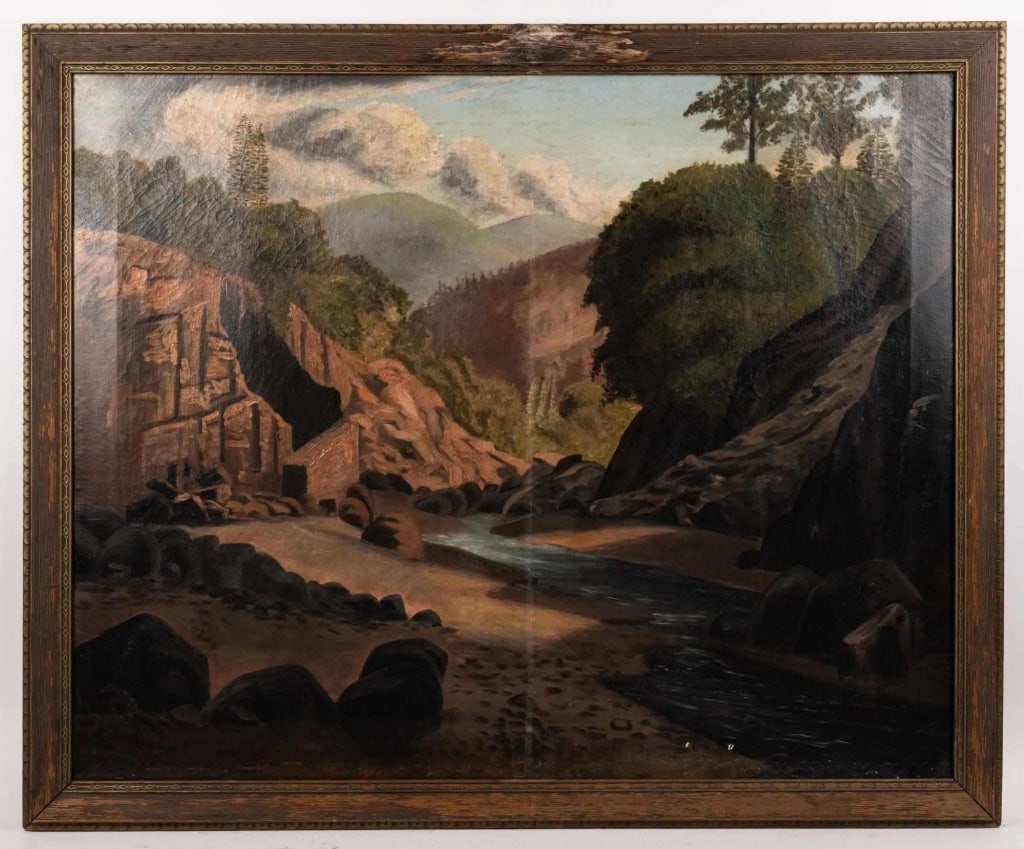 AMERICAN MOUNTAIN STREAM LANDSCAPE, OIL (1 of 7)