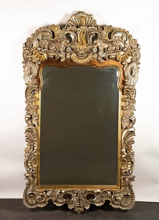 ROCOCO STYLE GILT MIRROR (1 of 4)