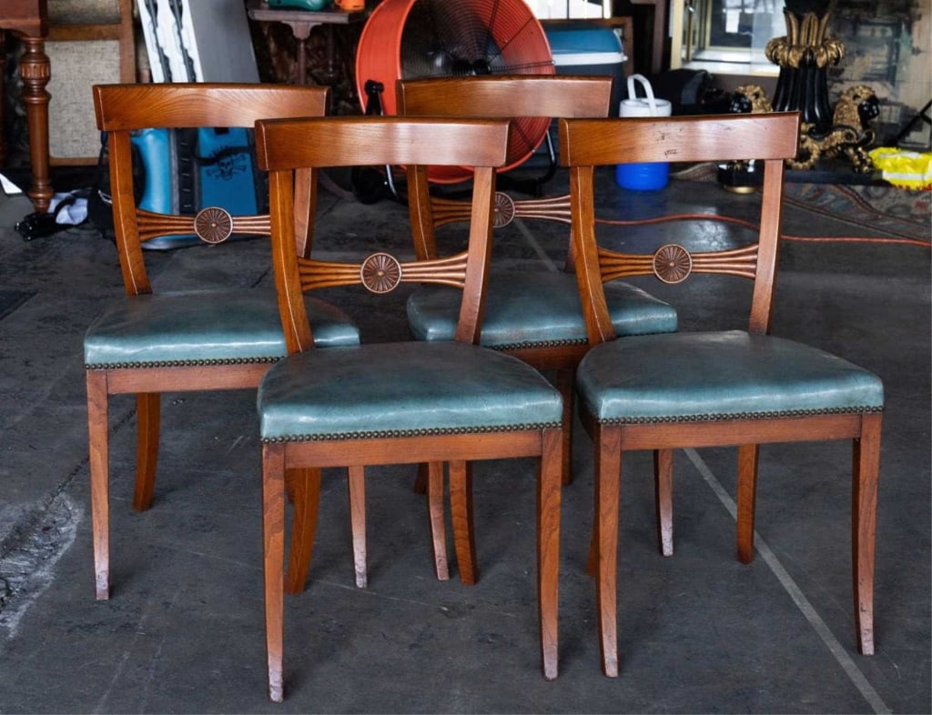 ITALIAN BIEDERMEIER MAHOGANY 19TH C. SIDE CHAIRS (1 of 5)