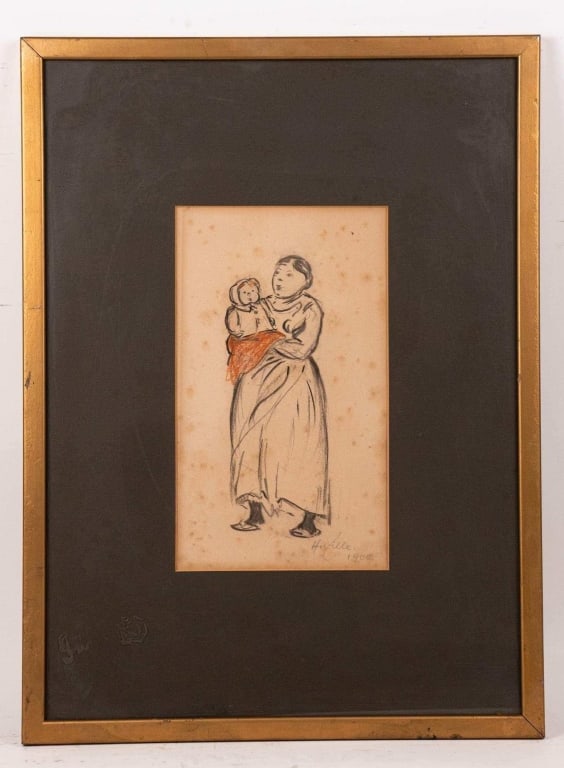 HEINRICH ZILLE, DRAWING ON PAPER (1 of 5)