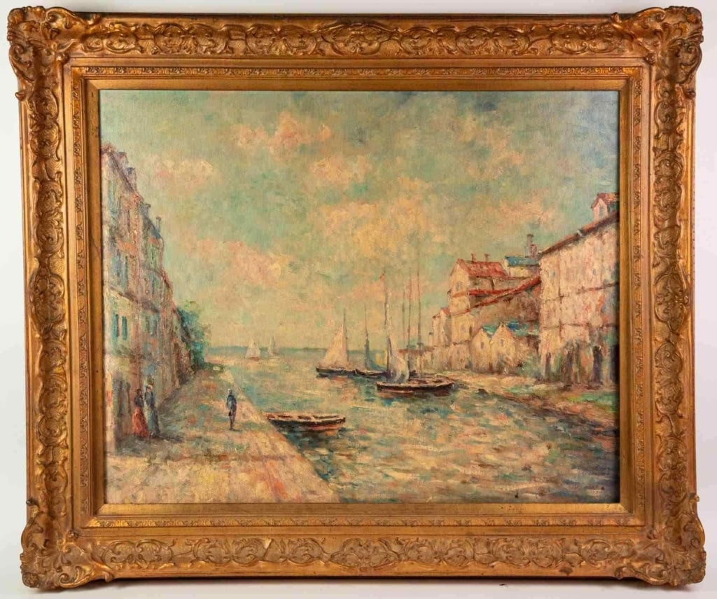 IMPRESSIONIST SEASCAPE, OIL ON CANVAS (1 of 6)