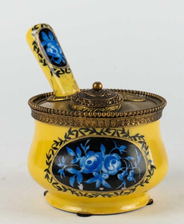 FRENCH ANTIQUE PORCELAIN DESK SEAL SET (1 of 3)