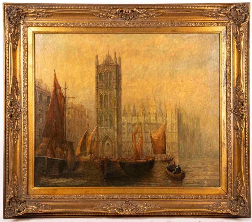 NICHOLAS, VENETIAN LANDSCAPE, OIL ON CANVAS (1 of 7)