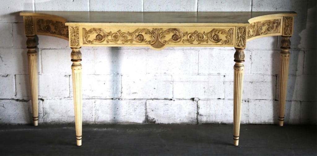 ITALIAN PAINT DECORATED CONSOLE TABLE (1 of 8)