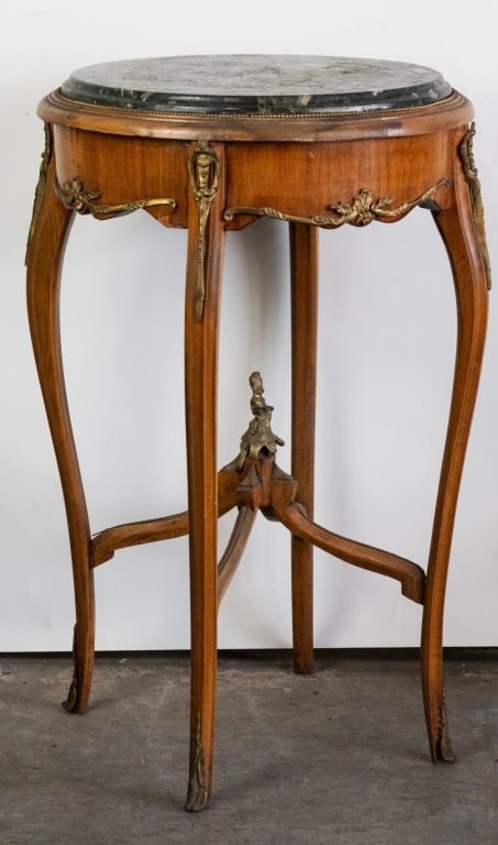 FRENCH LOUIS XV MARBLE TOP SIDE TABLE (1 of 5)