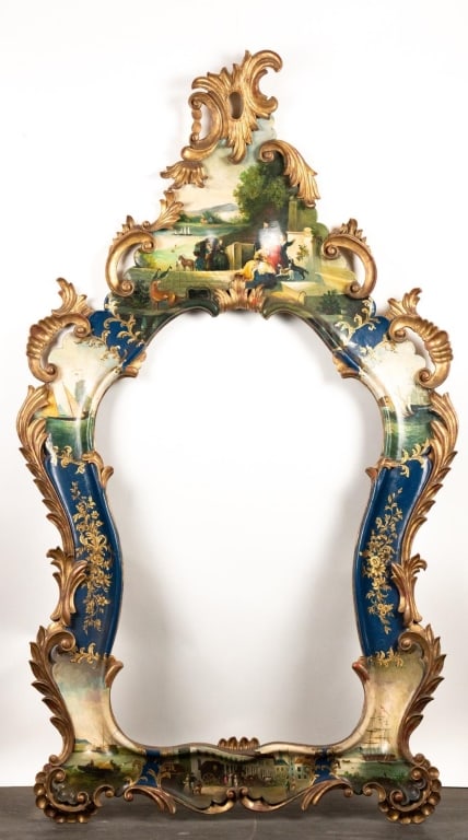 ITALIAN HAND DECORATIVE CARVED MIRROR FRAME (1 of 5)