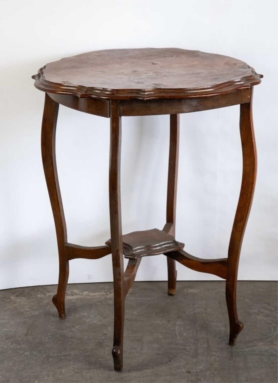 FRENCH MAHOGANY ROUND OCCASIONAL TABLE (1 of 4)