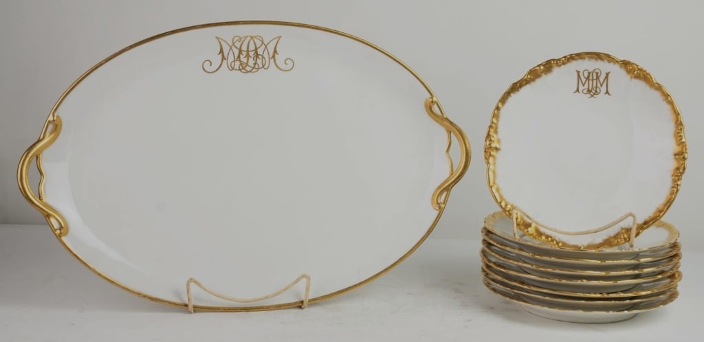 FRENCH GDA LIMOGES PARCEL GILT CHINA GROUPING (1 of 5)