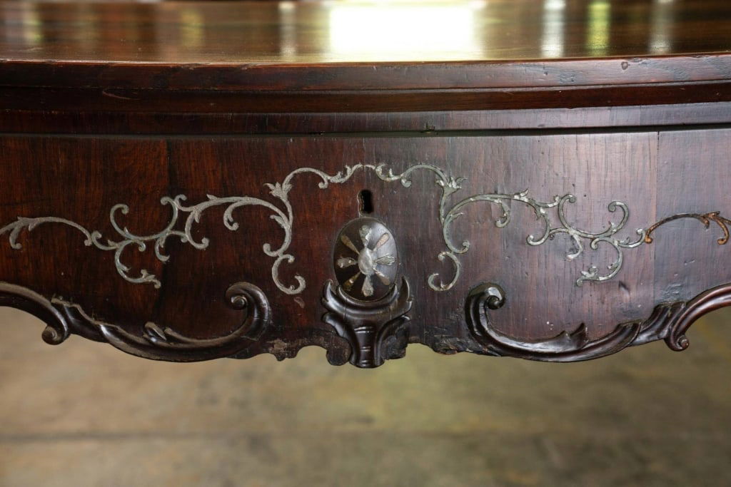 AMERICAN ROSEWOOD ANTIQUE ROCOCO CONSOLE TABLE (1 of 6)
