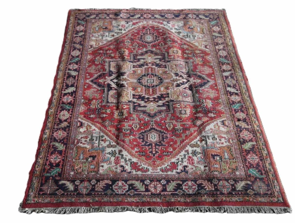 PERSIAN HAND WOVEN ROOM SIZE CARPET: Persian hand woven room size carpet. Note: Each lot in this auction was stored in an active industrial warehouse. Accordingly, lots may exhibit dust and/or surface residue and may benefit from cleanin