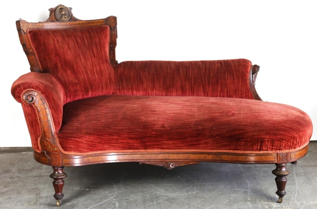 AMERICAN WALNUT CHAISE LOUNGE (1 of 6)