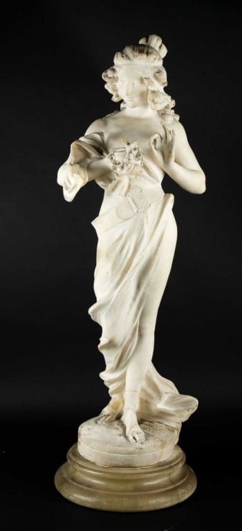 ITALIAN ALABASTER FIGURE OF PSYCHE (1 of 7)