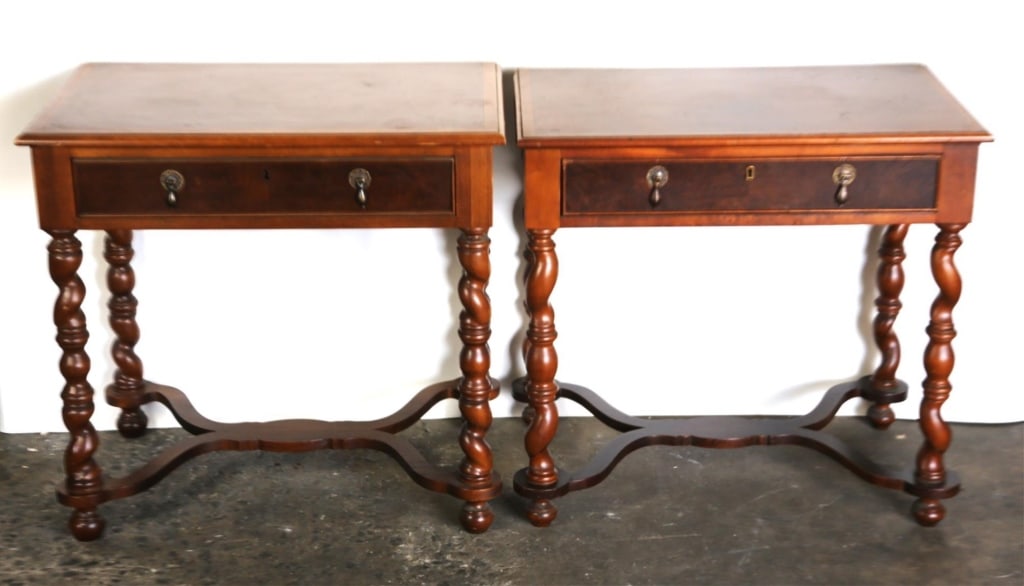 ENGLISH WALNUT GEORGIAN STYLE SIDE TABLES (1 of 5)